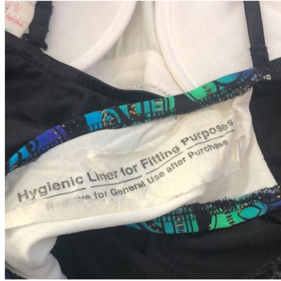 Jantzen Vintage 80s/90s Black One-Piece Swimsuit NWT Size M Retro - Picture 16 of 16